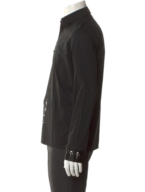 Haider Ackermann Striped Long Sleeve Tuxedo Shirt