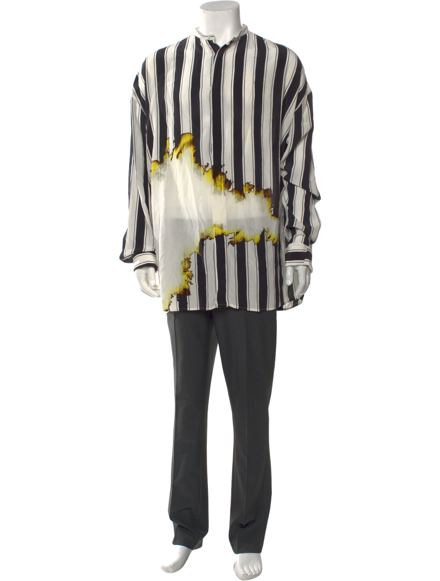 Haider Ackermann Silk Striped Shirt