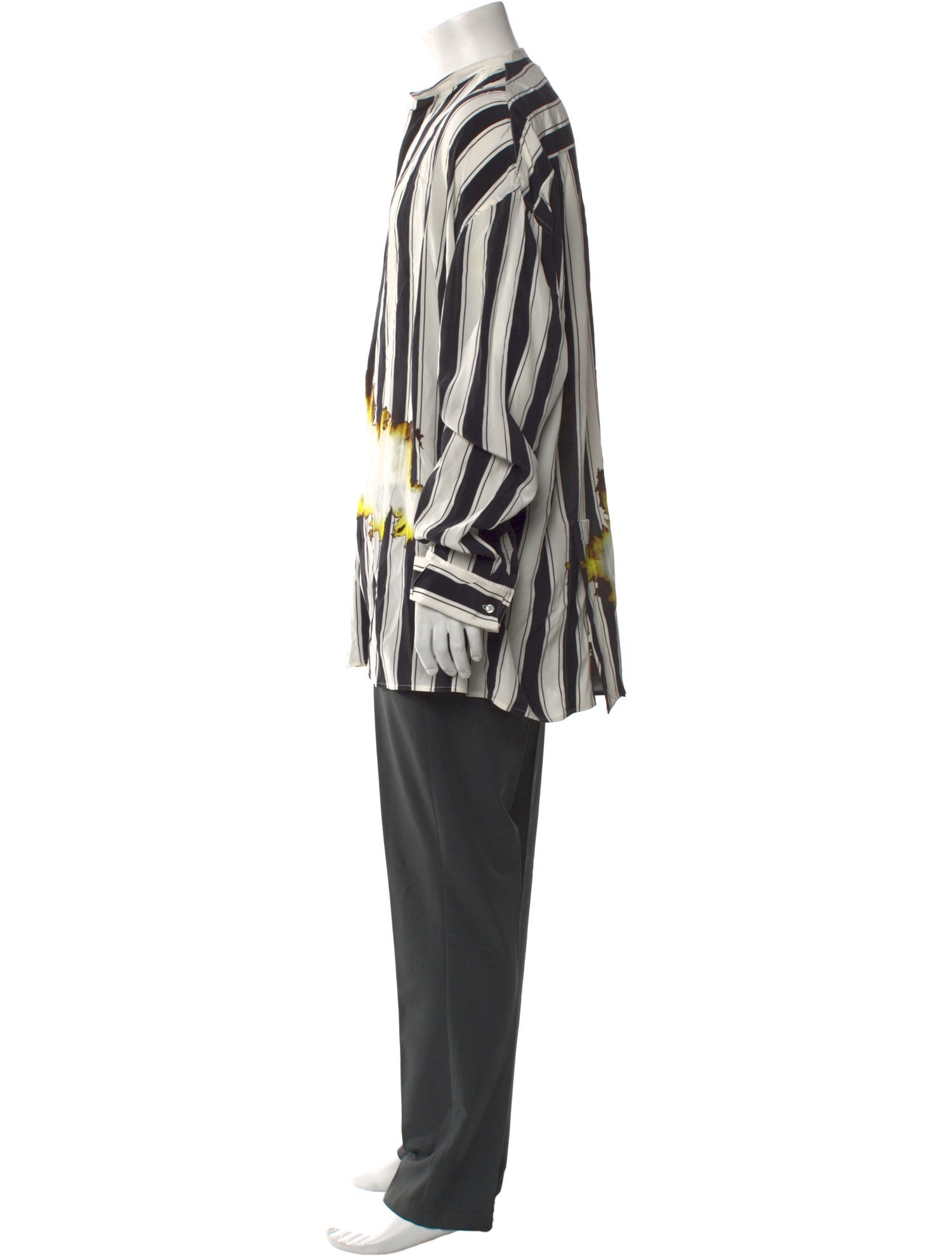 Haider Ackermann Silk Striped Shirt