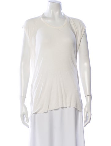 Pre-owned Haider Ackermann Crew Neck Short Sleeve T-shirt In White