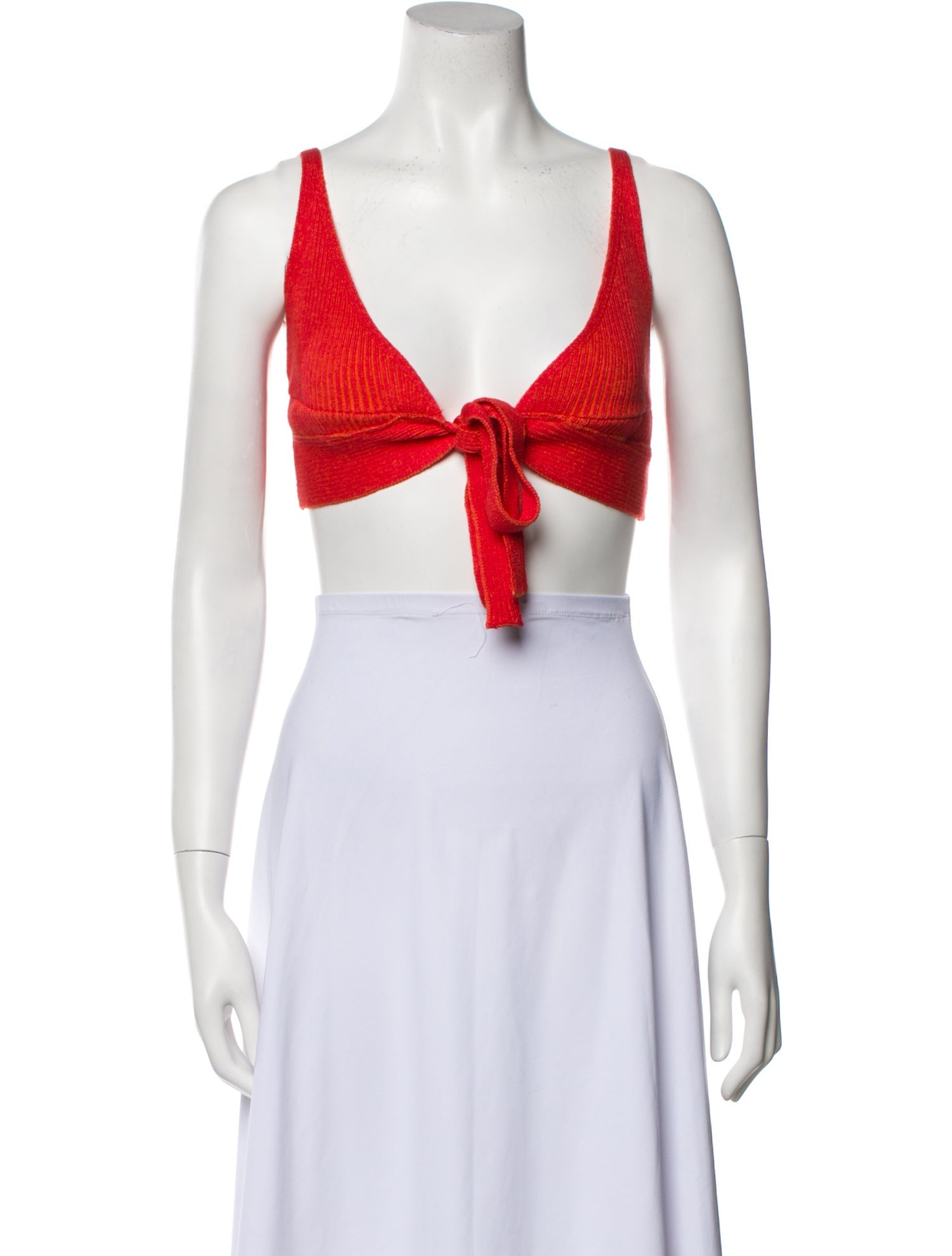 Haight V-Neck Sleeveless Crop Top