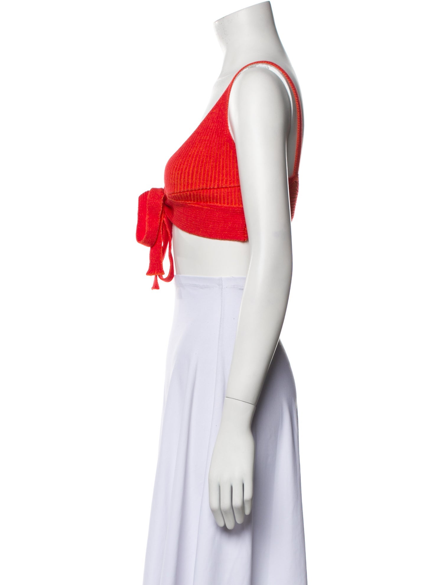 Haight V-Neck Sleeveless Crop Top