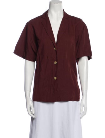 Haight Short Sleeve Button-Up Top