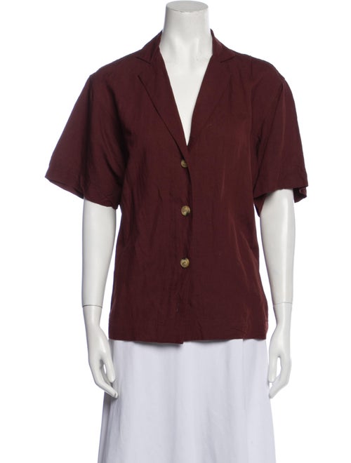 Haight Short Sleeve Button-Up Top