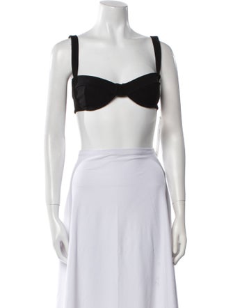 Haight Square Neckline Sleeveless Crop Top