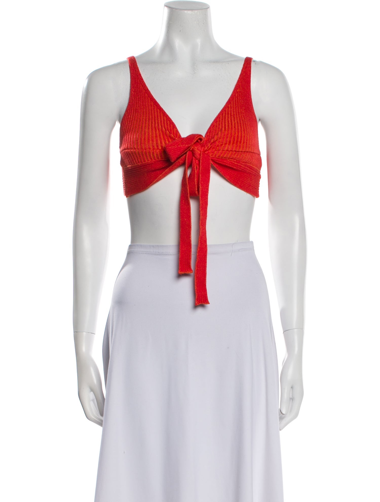 Haight V-Neck Sleeveless Crop Top