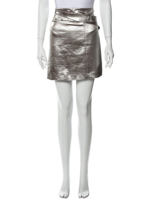 Halston Mini Skirt Gold