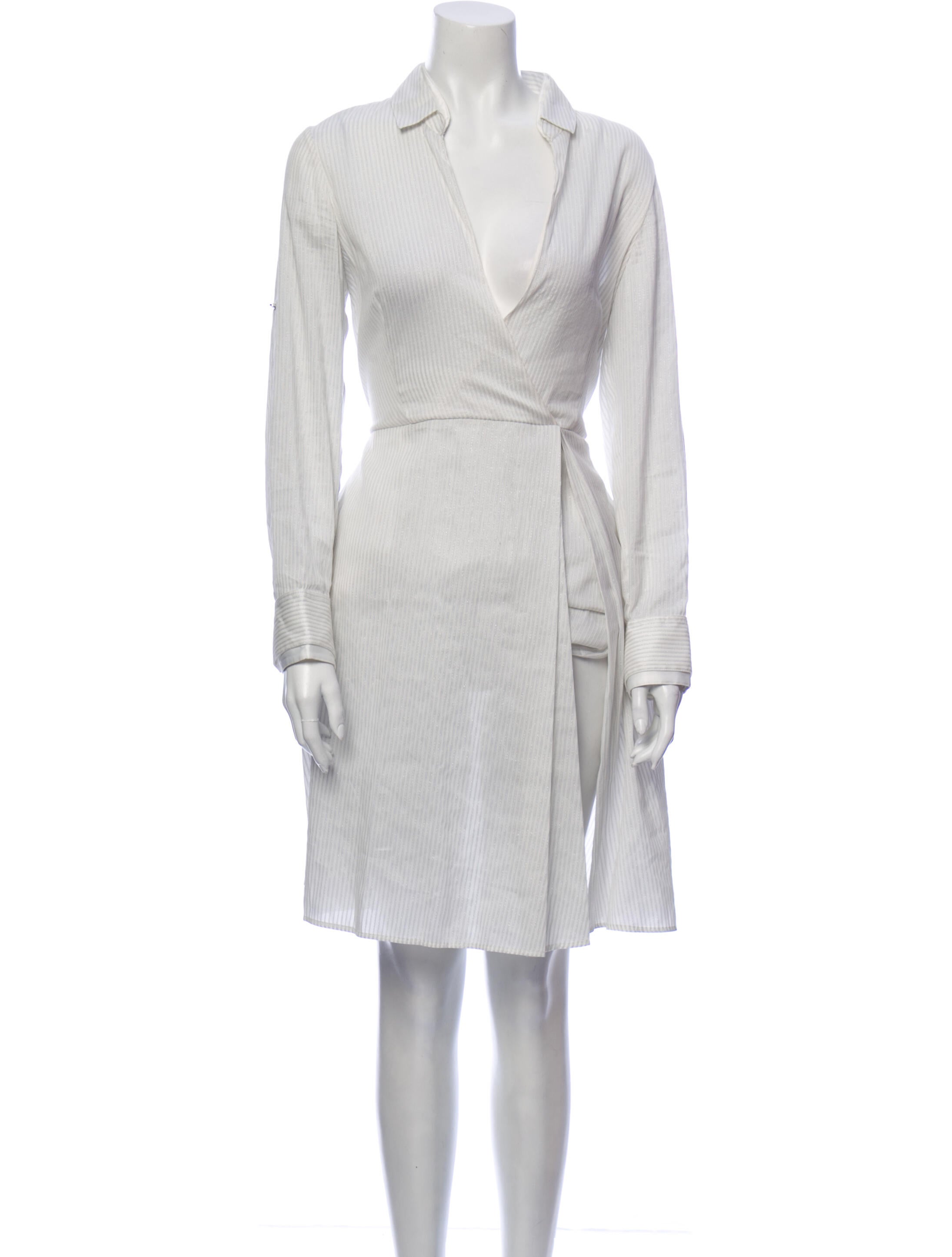 Halston Linen KneeLength Dress Clothing HAL23501 The RealReal