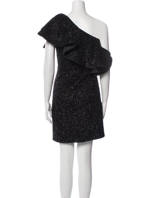 Halston One-Shoulder Mini Dress