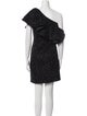 Halston One-Shoulder Mini Dress