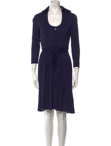 Halston Dresses Vintage Knee-Length Dress S