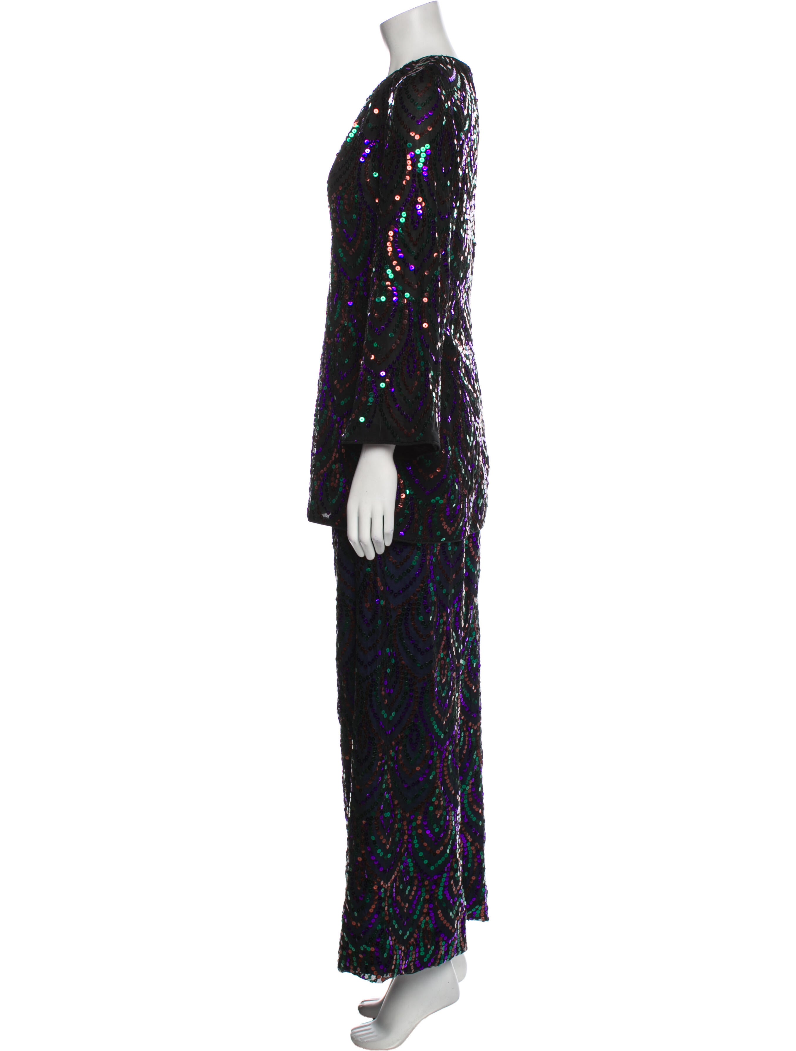 Halston Vintage 1980's Pant Set