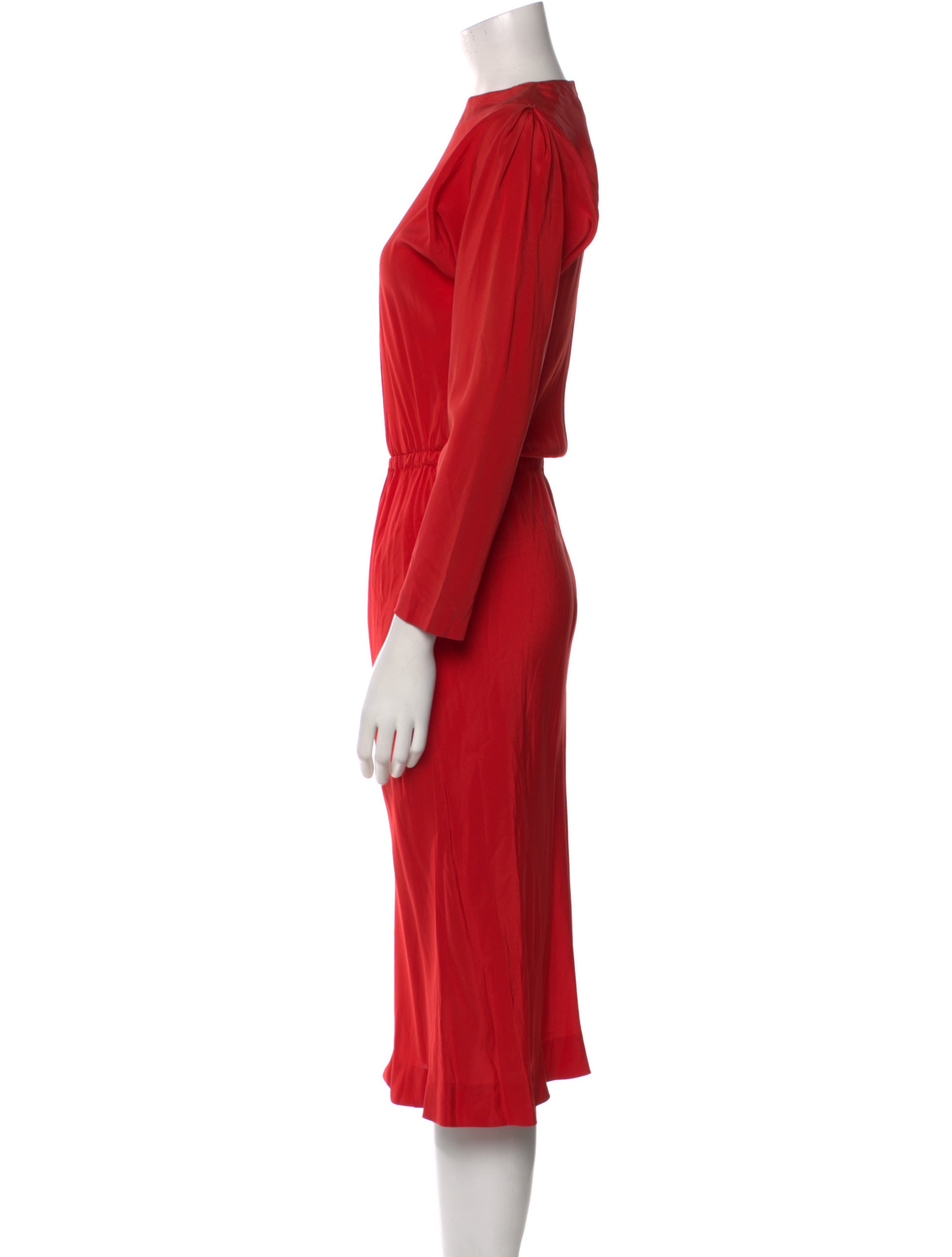 Halston Vintage Midi Length Dress