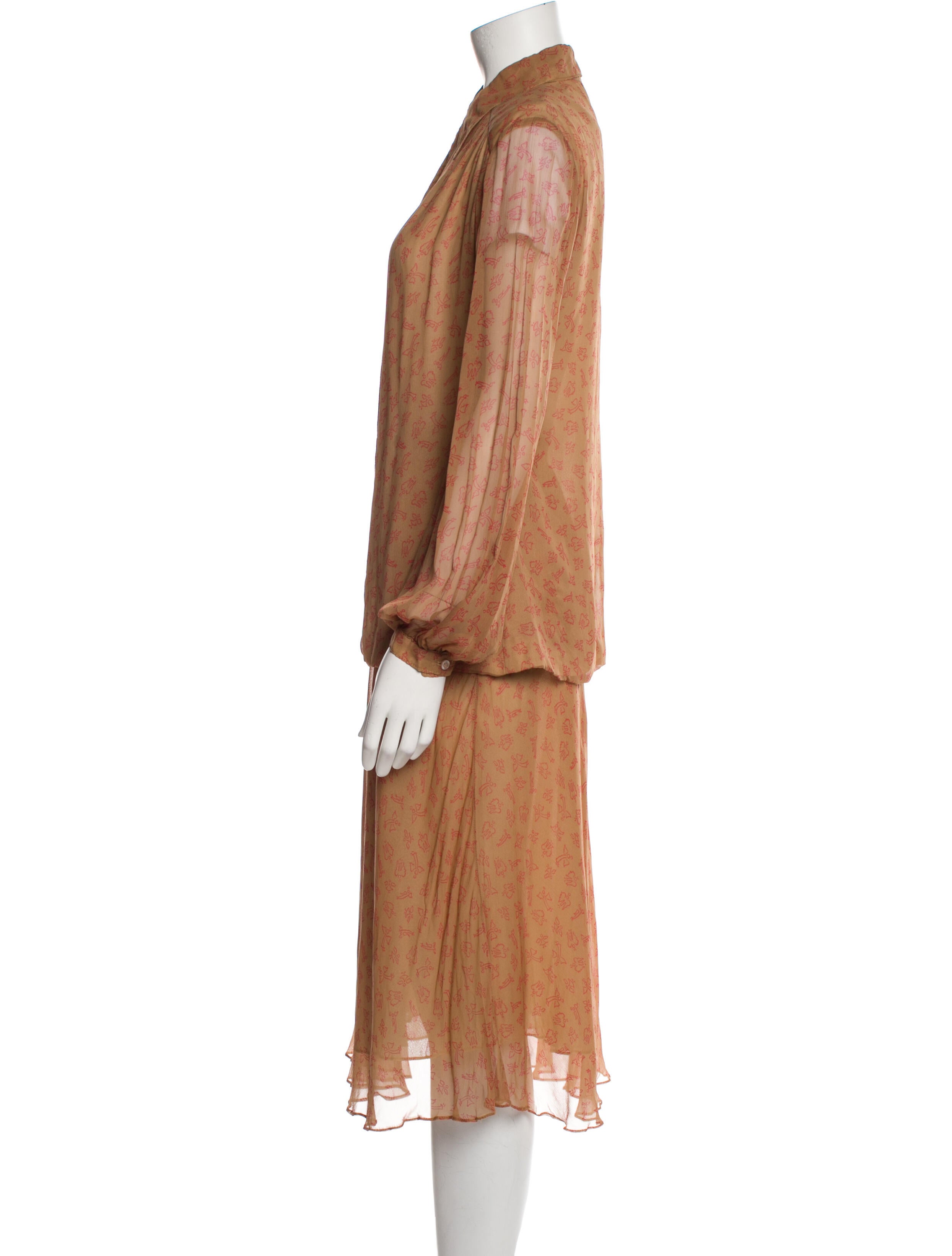 Halston Vintage 1980's Skirt Set