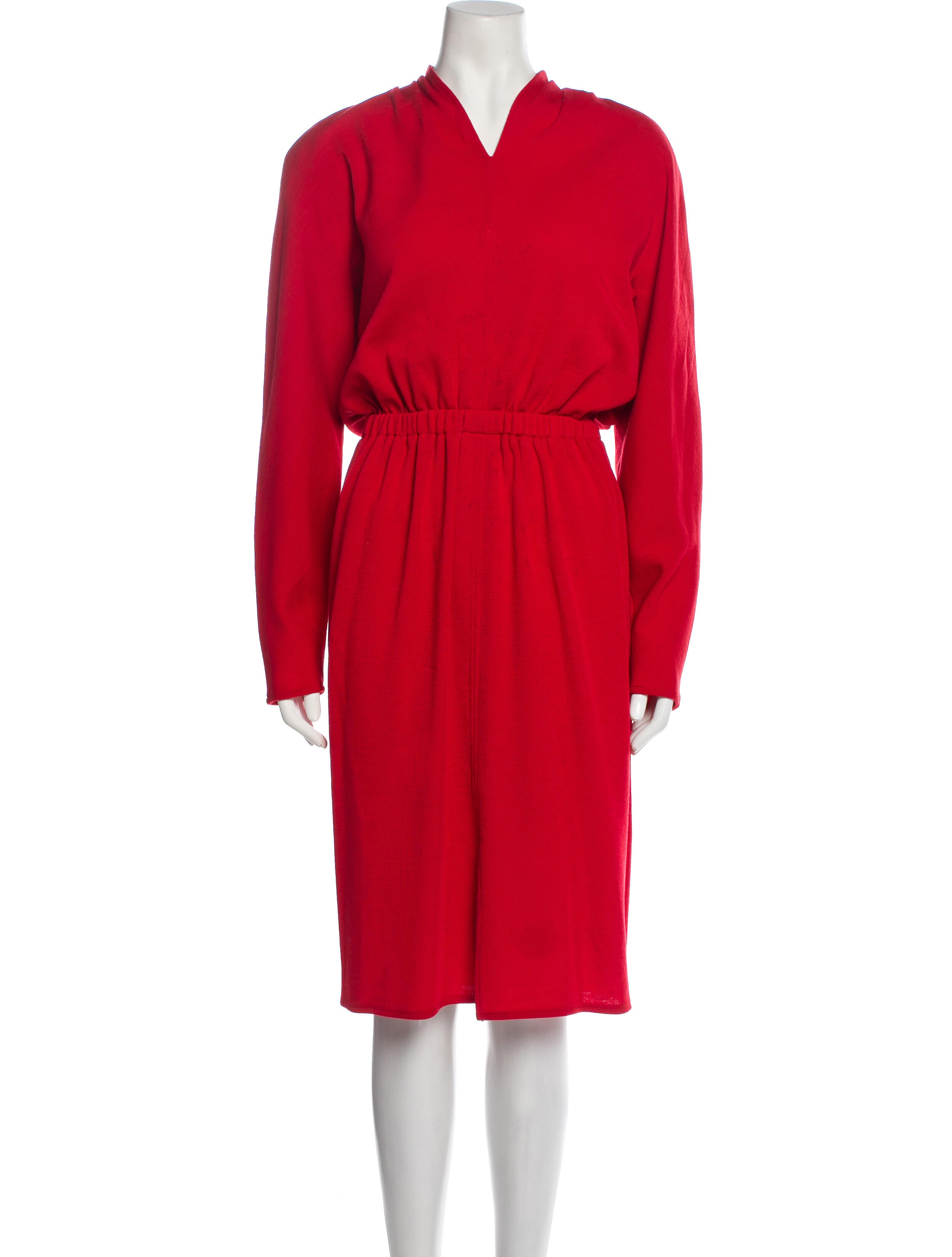 Halston Vintage Midi Length Dress