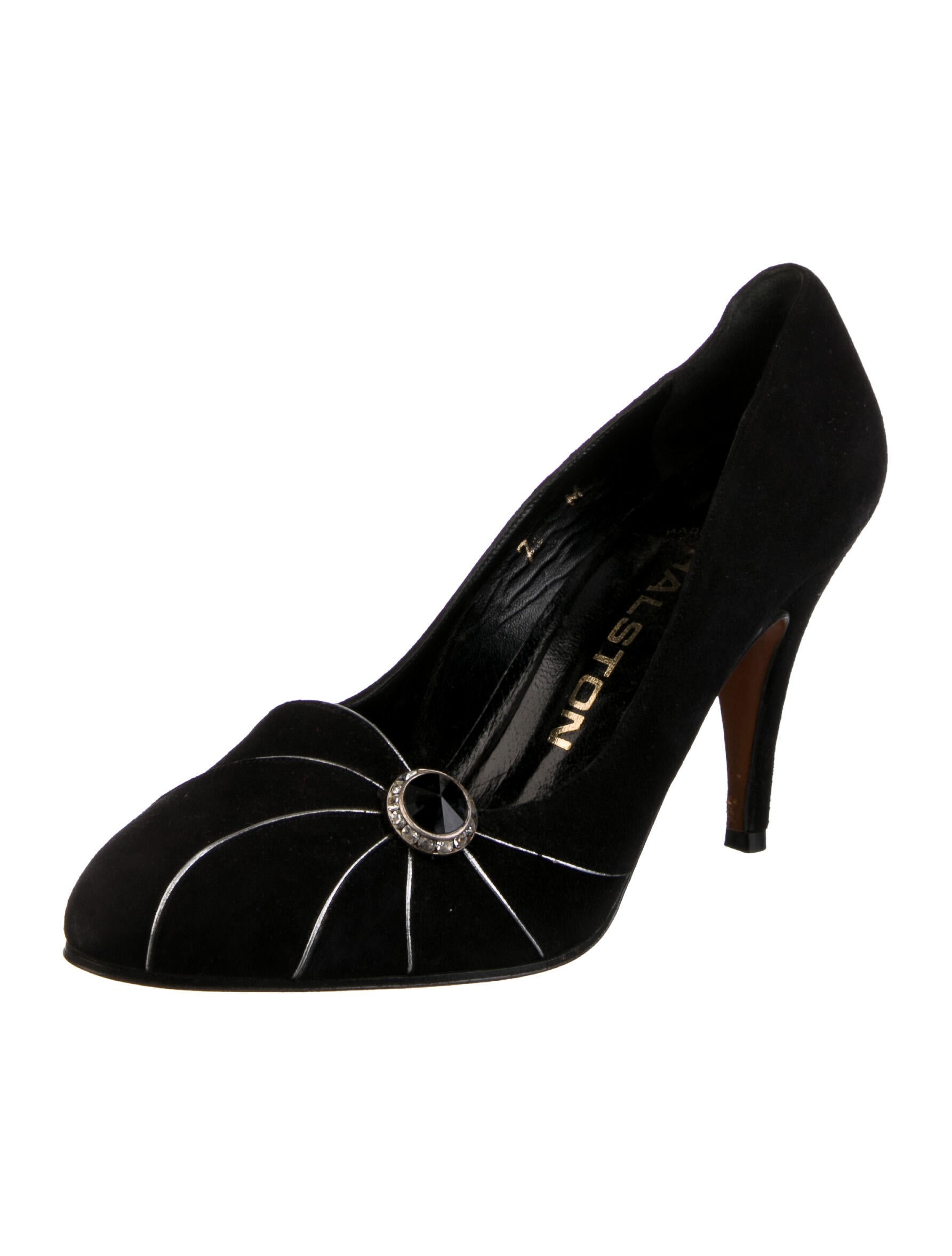 Halston Vintage Suede Pumps
