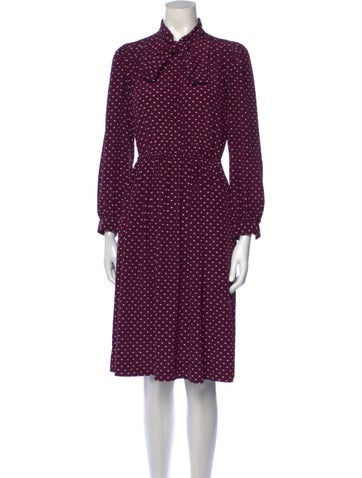 Halston III Dresses Vintage Knee-Length Dress Petite