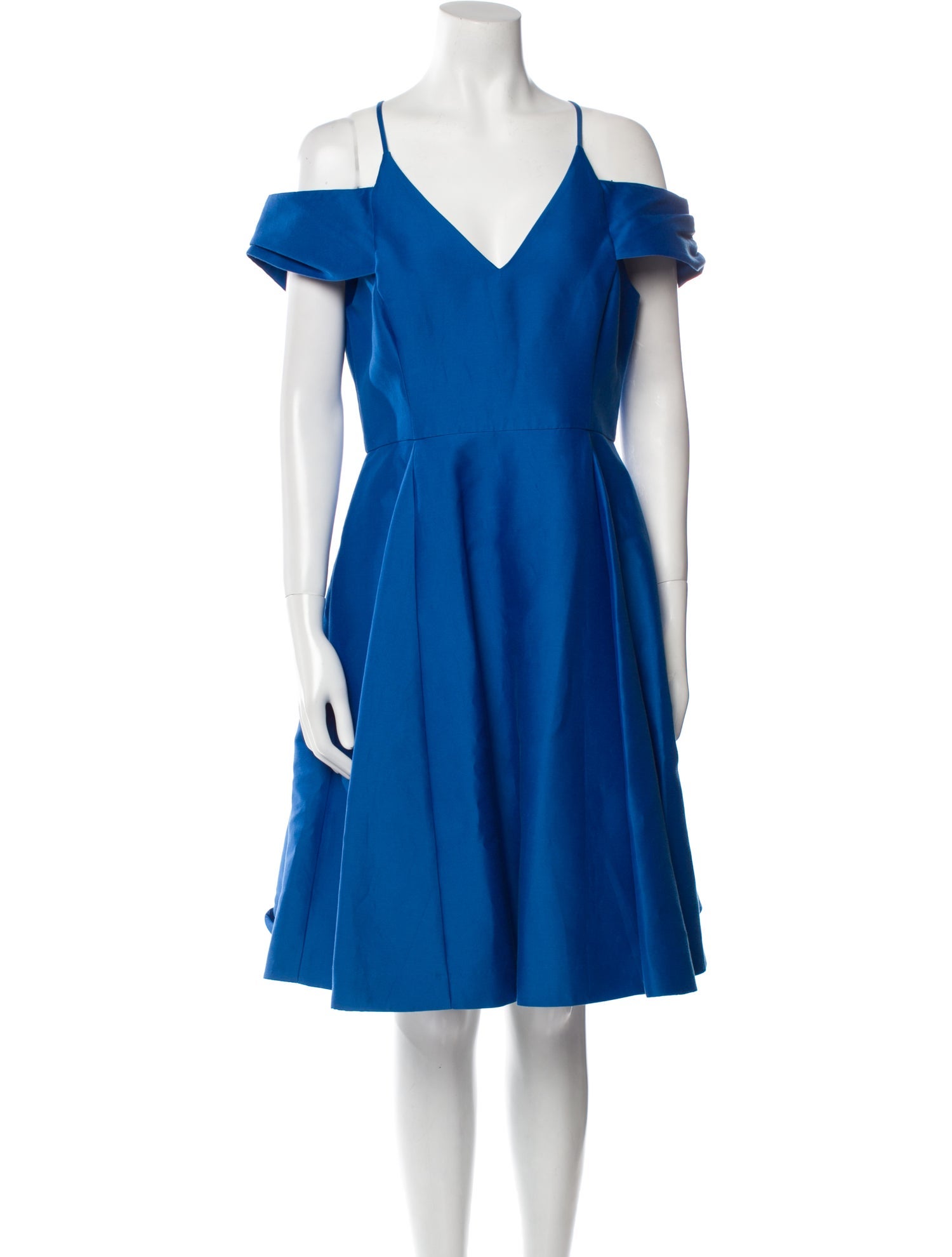 Halston V-Neck Knee-Length Dress