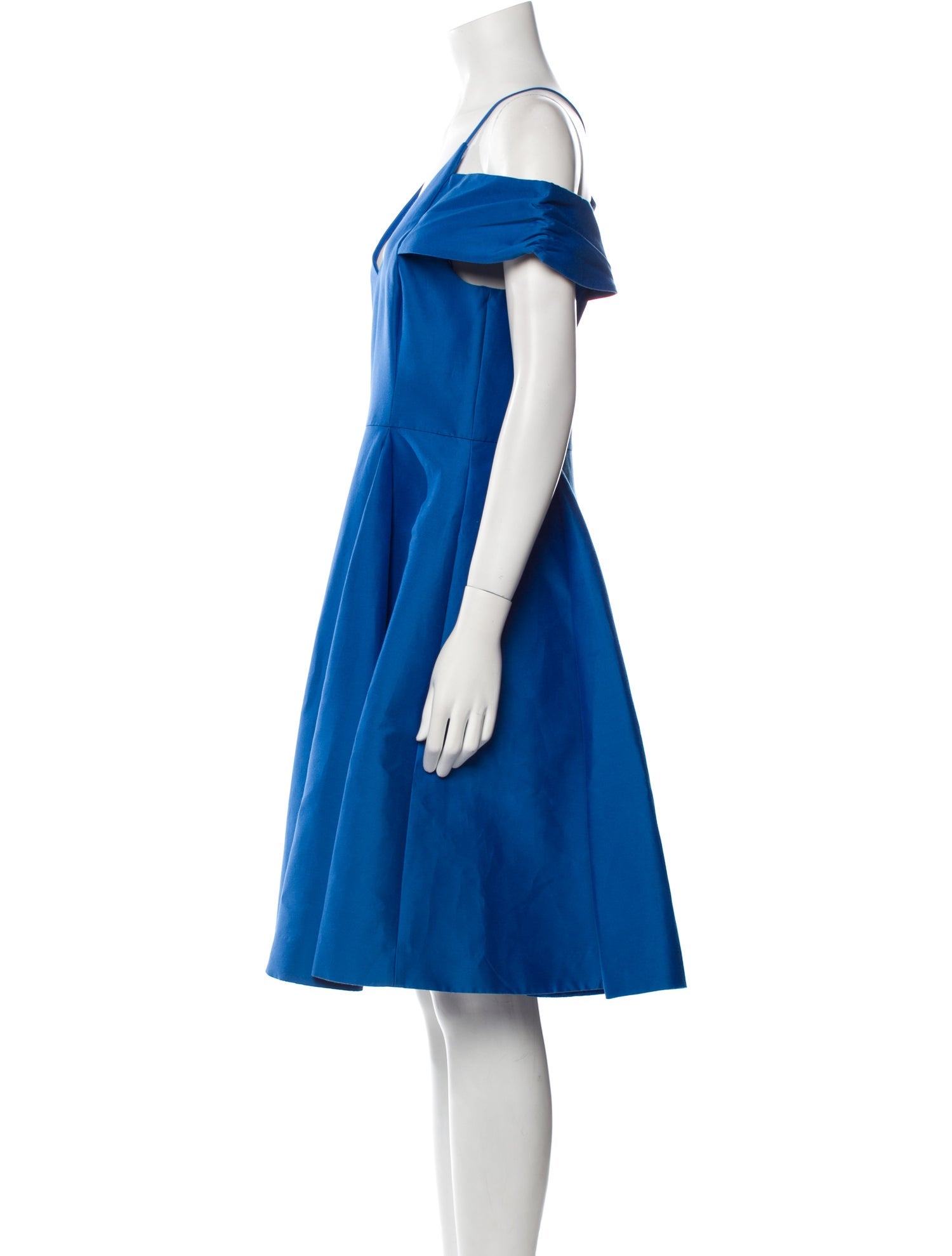 Halston V-Neck Knee-Length Dress