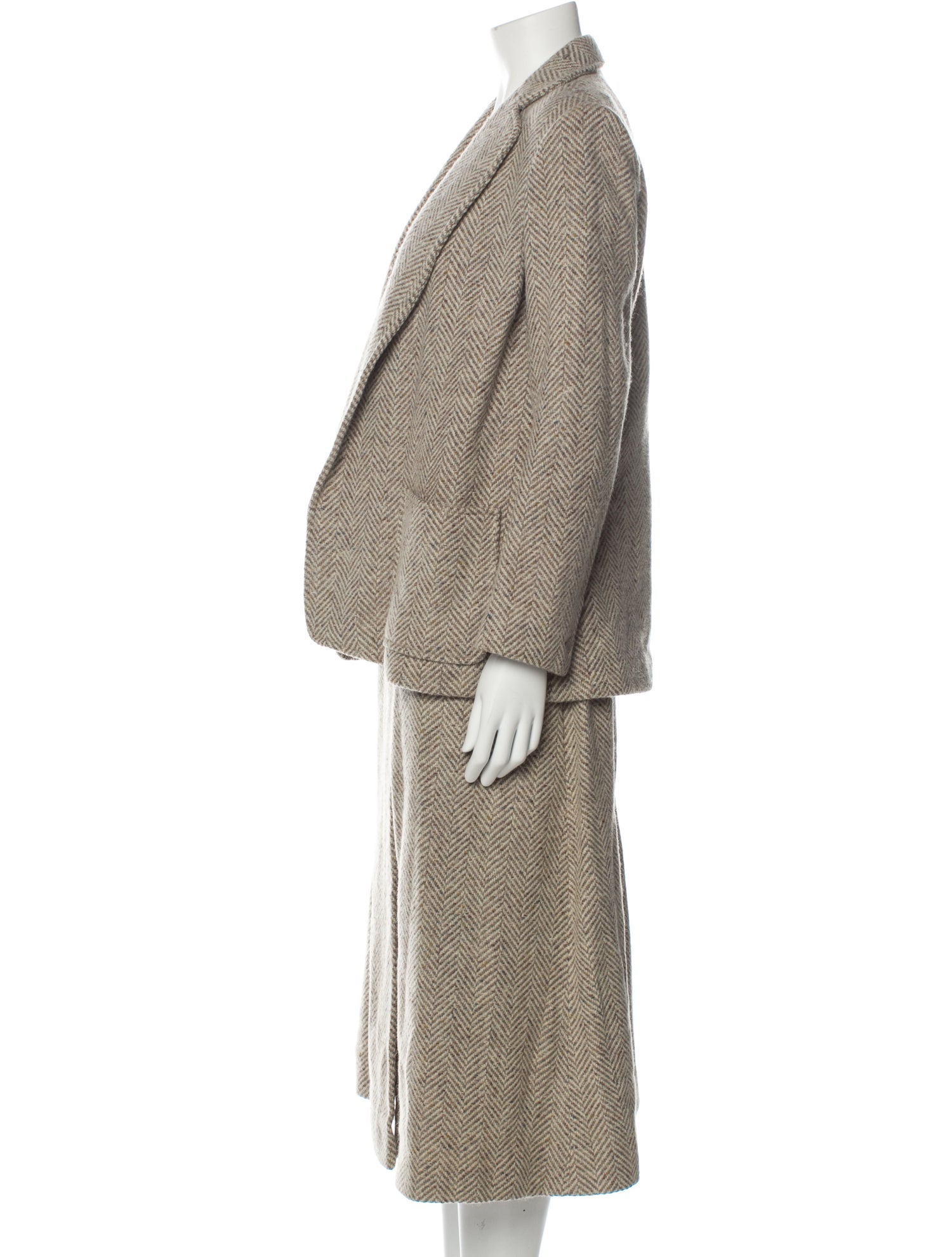 Halston Vintage 1970's Skirt Suit