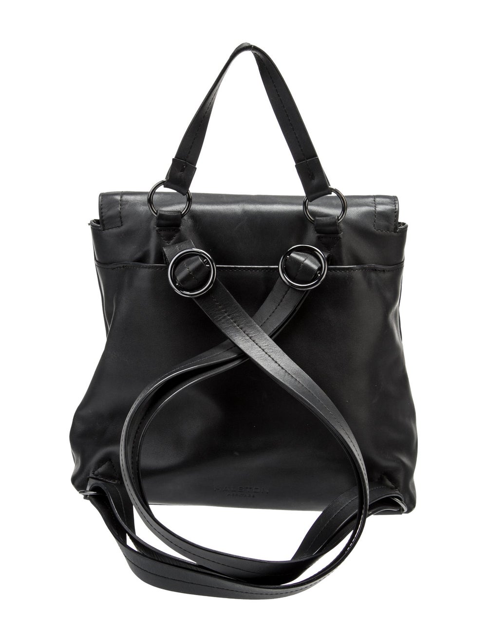 Halston Leather Backpack - Black Backpacks, Handbags - HAL35403 | The ...