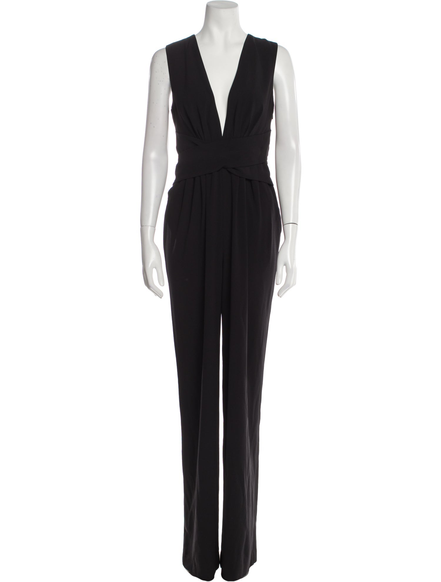 Halston Plunge Neckline Jumpsuit w/ Tags
