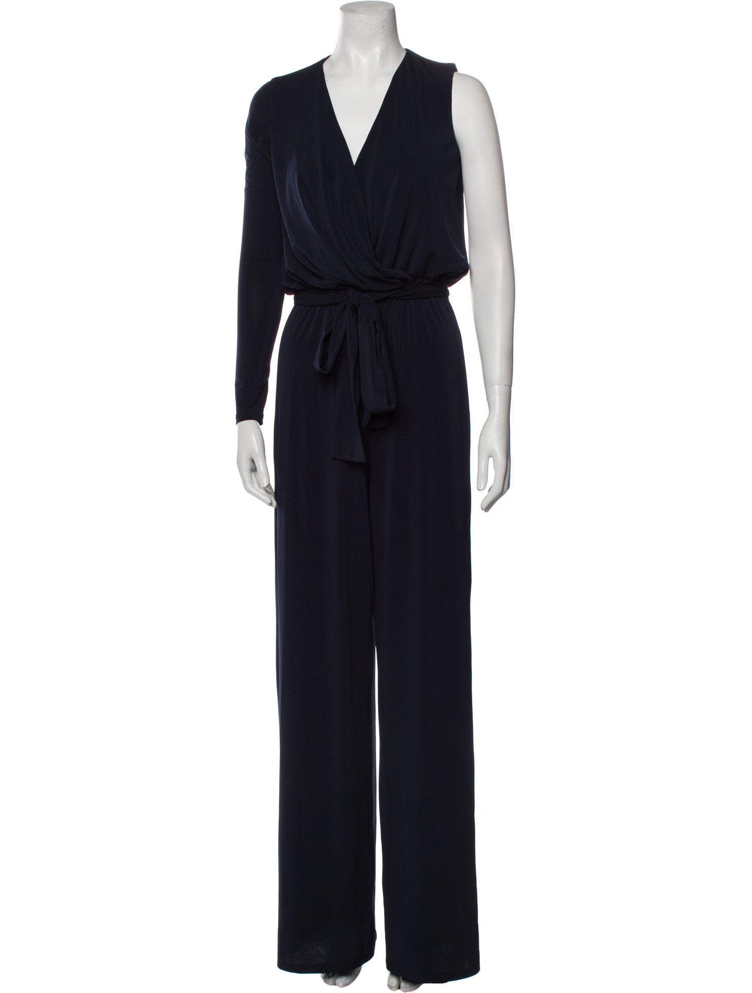 Halston V-Neck Jumpsuit