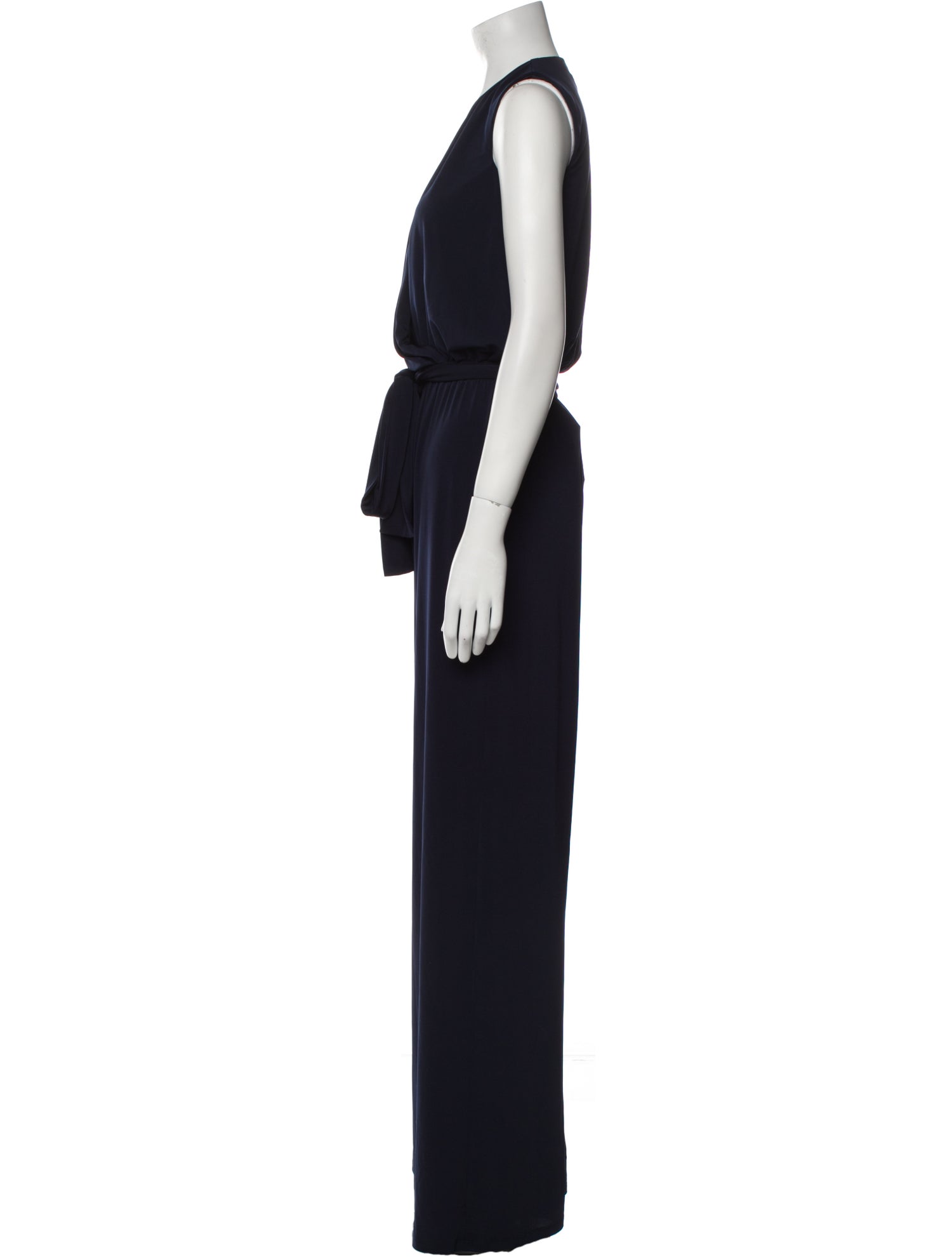 Halston V-Neck Jumpsuit