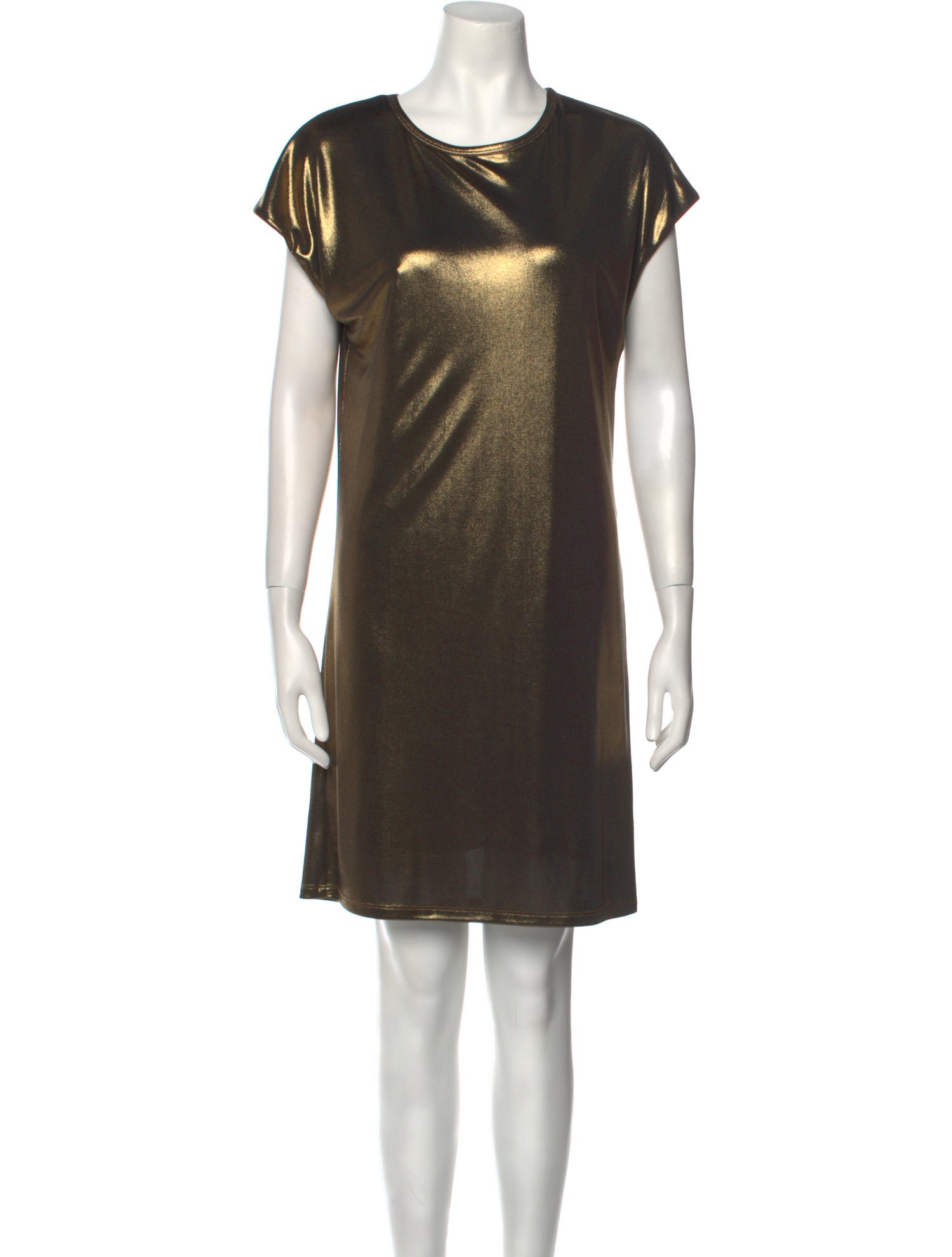 Halston Heritage Scoop Neck Mini Dress