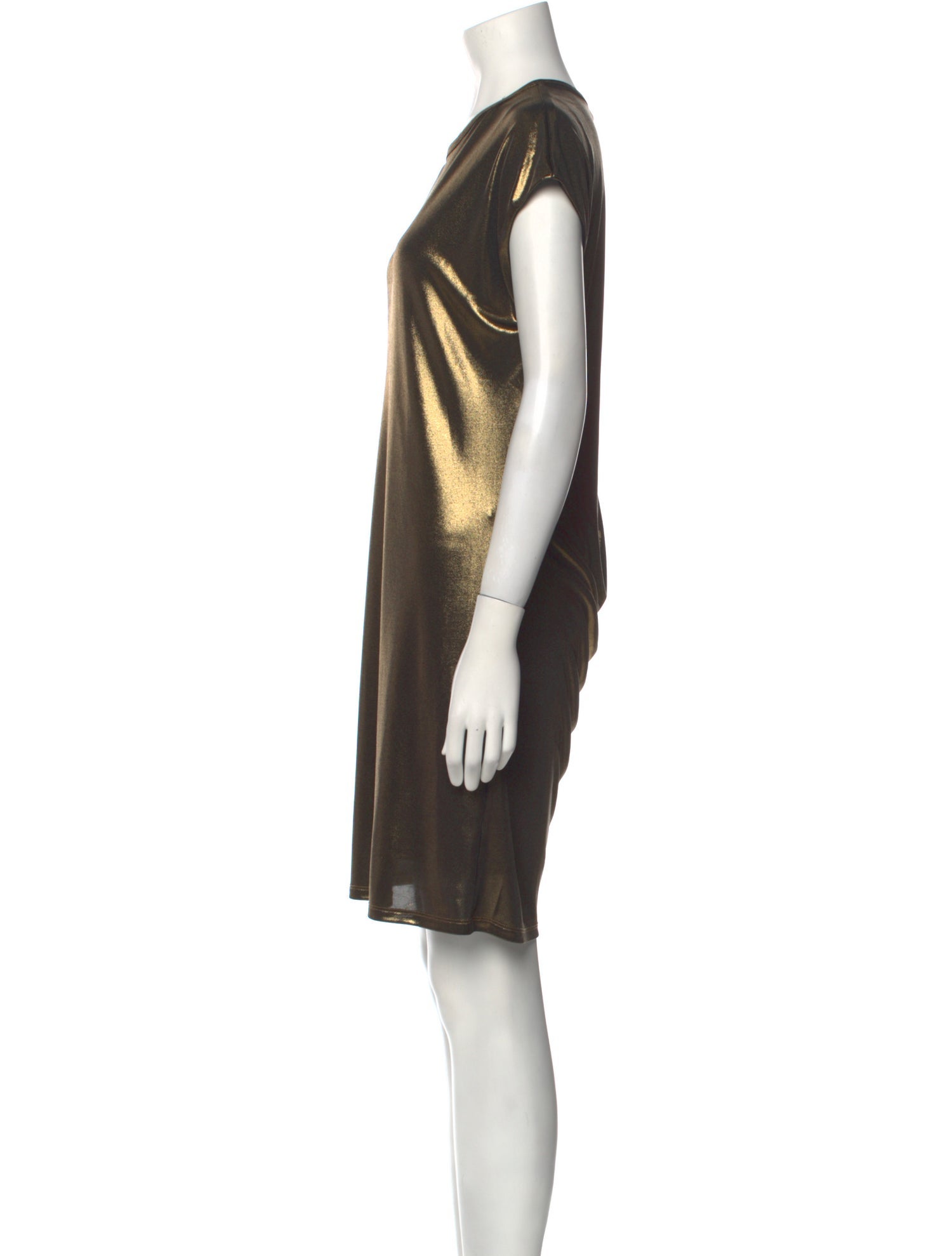 Halston Heritage Scoop Neck Mini Dress