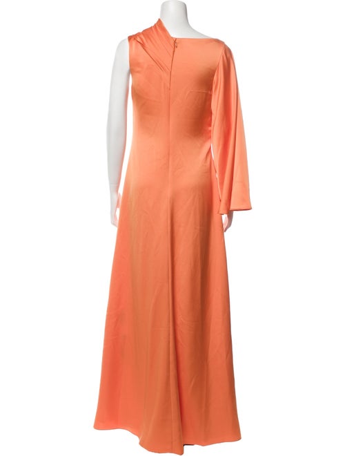 Halston Mock Neck Long Dress