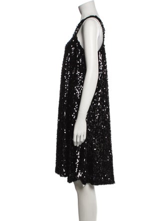 Halston One-Shoulder Mini Dress