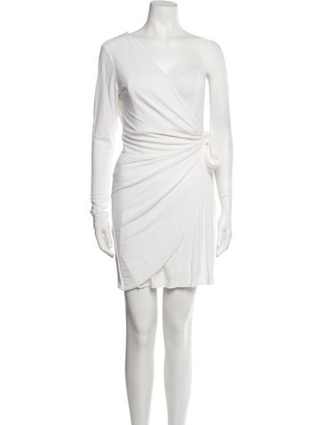 Halston Dresses One-Shoulder Mini Dress L