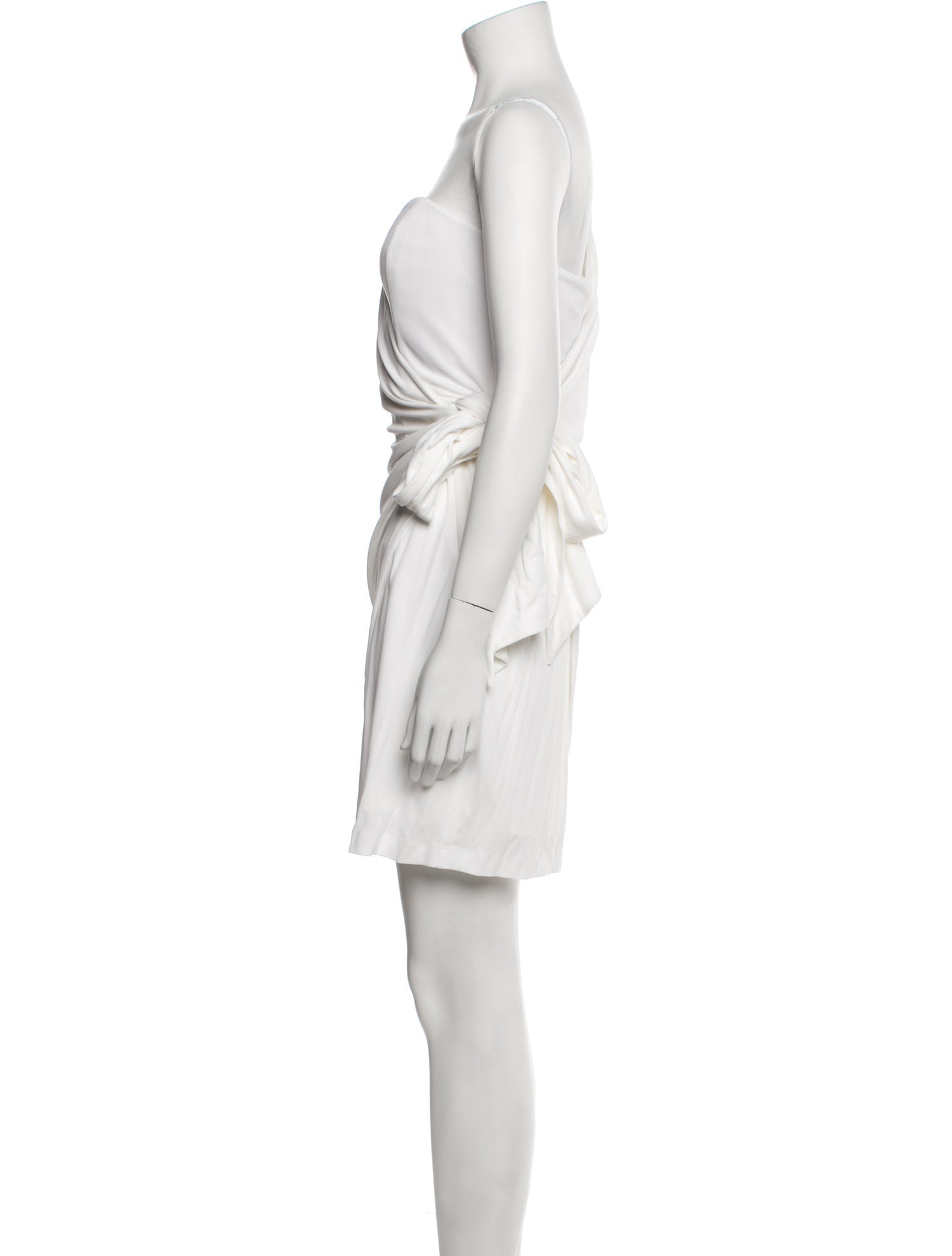 Halston One-Shoulder Mini Dress