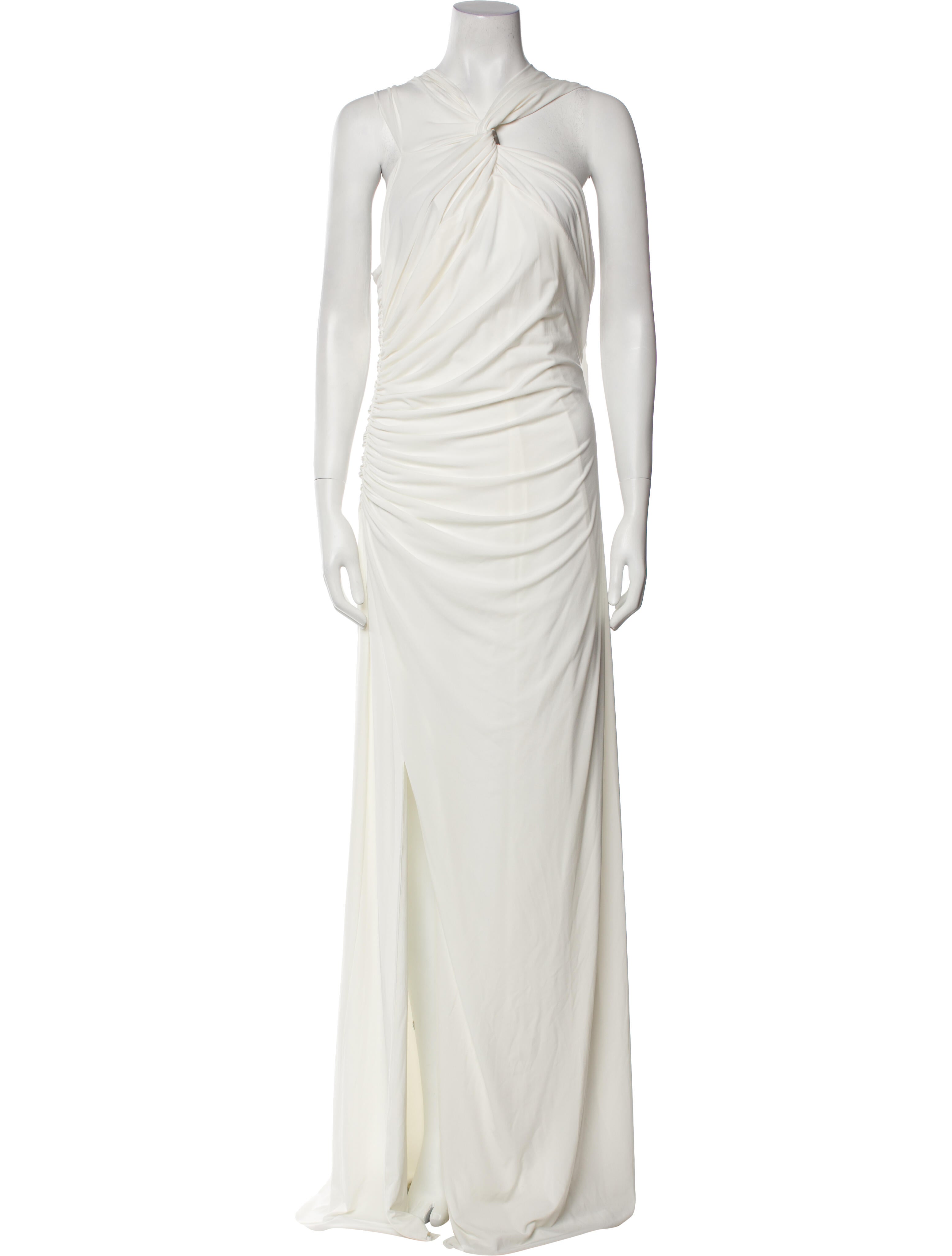 Halston Halterneck Long Dress