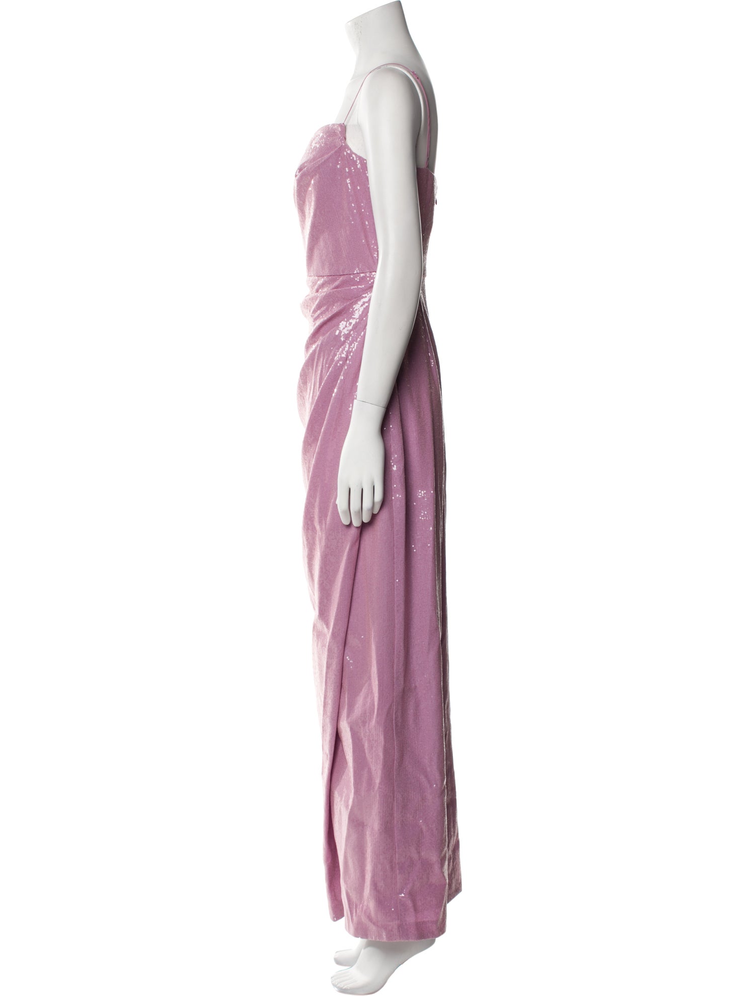 Halston Square Neckline Long Dress
