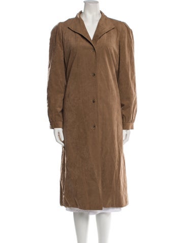 Halston Coats Vintage 1980's Trench Coat M