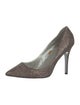 Halston Glitter Pumps