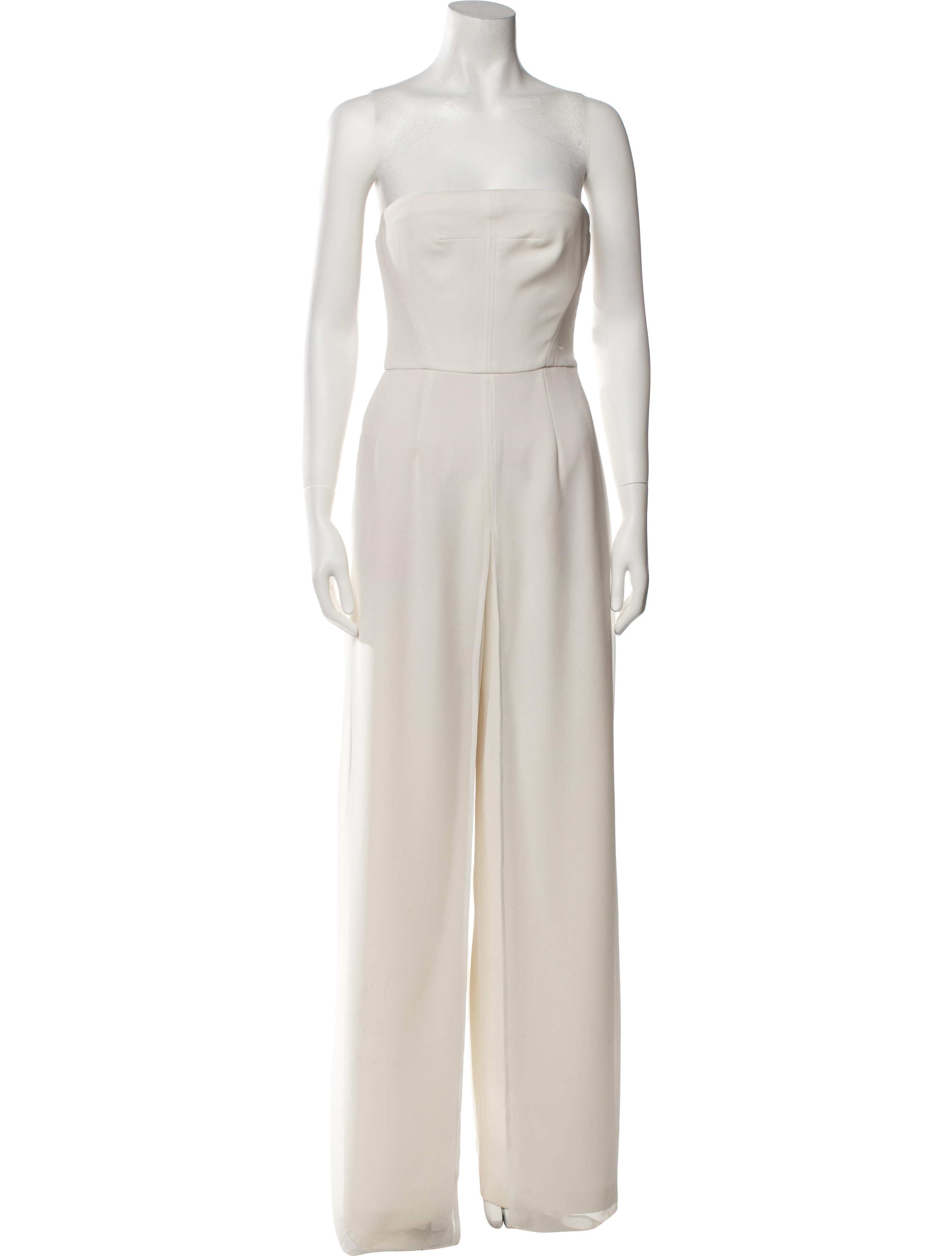 Halston Strapless Jumpsuit