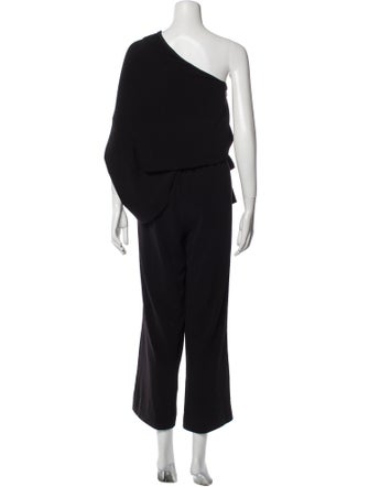 Halston One-Shoulder Jumpsuit