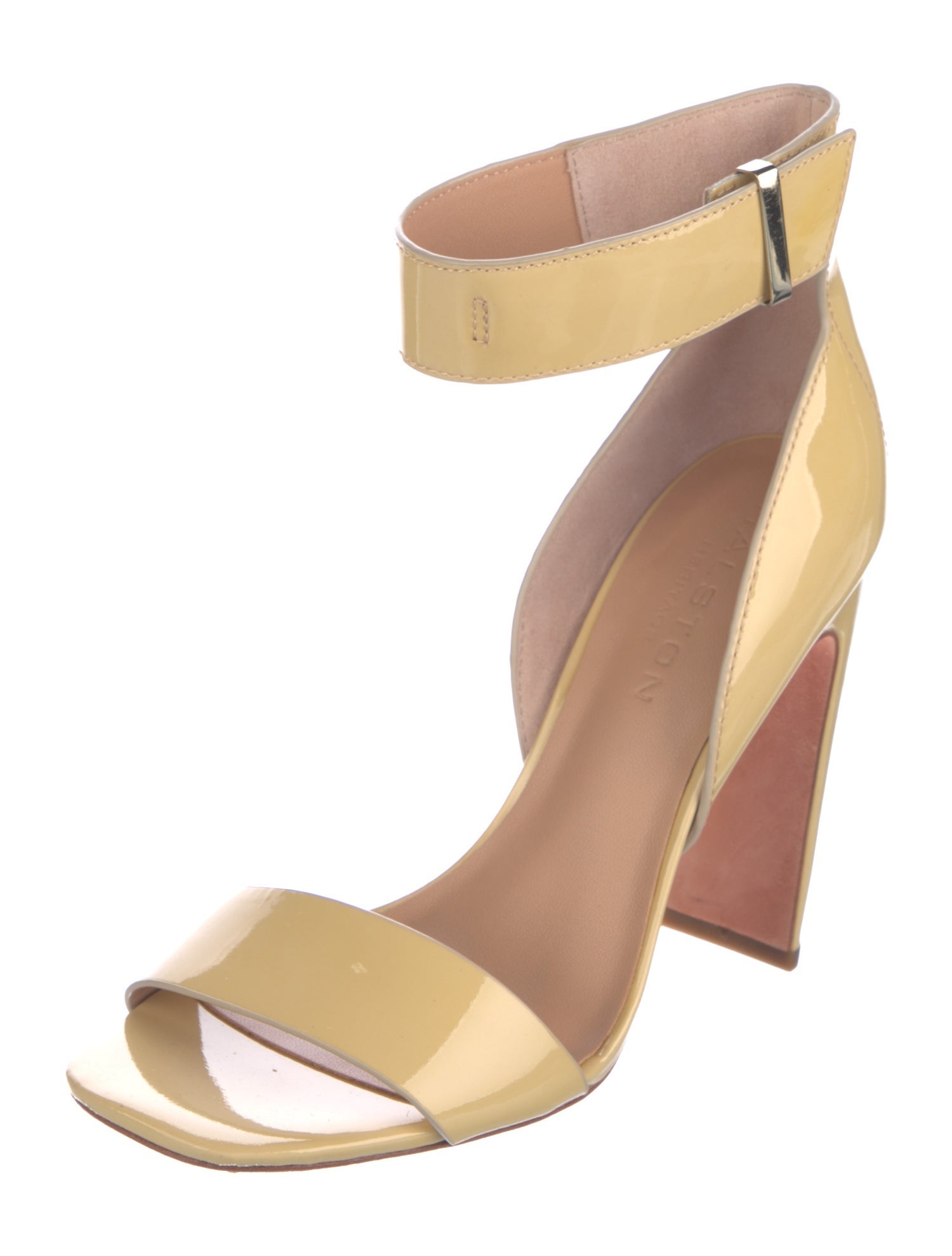 Halston Patent Leather Sandals