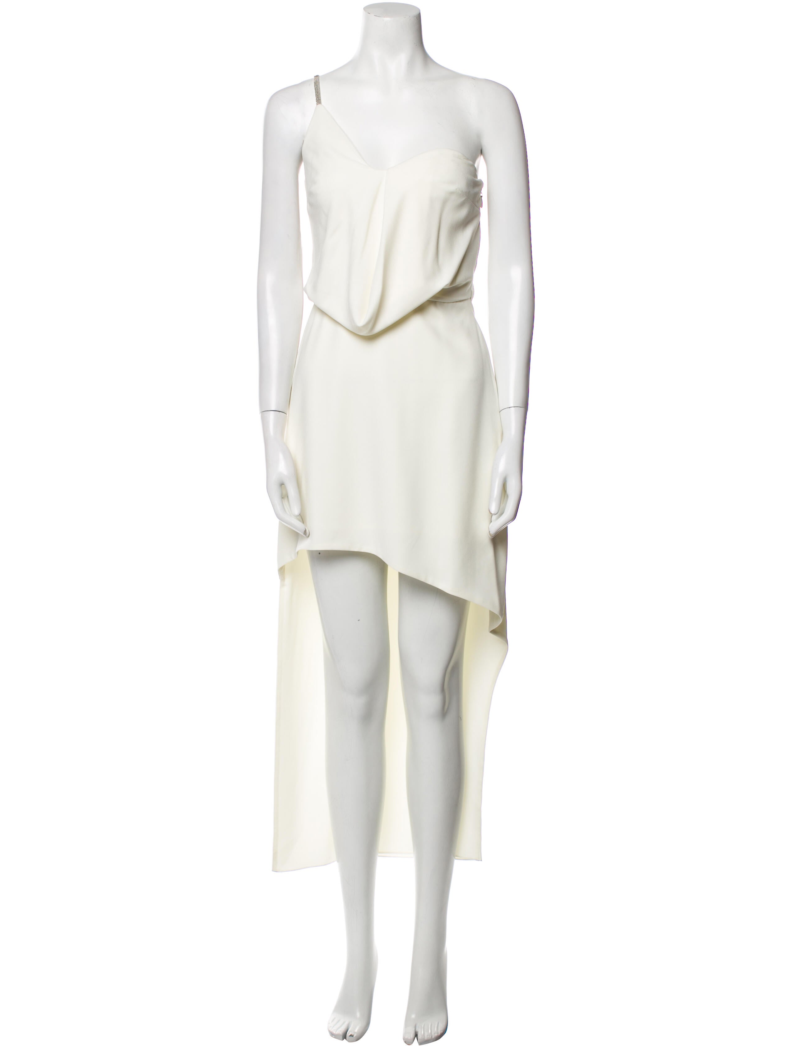 Halston One-Shoulder Long Dress w/ Tags