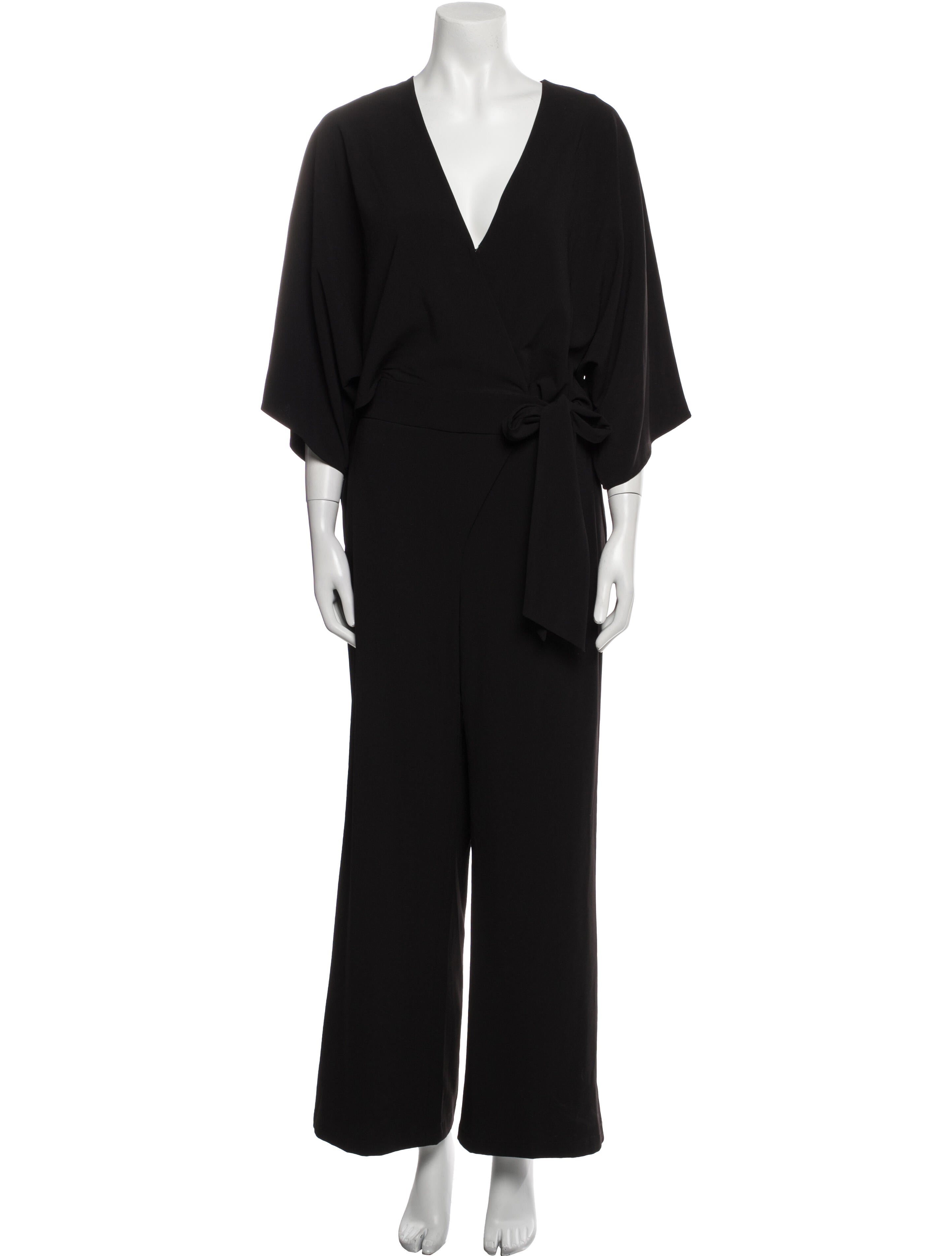 Halston V-Neck Jumpsuit