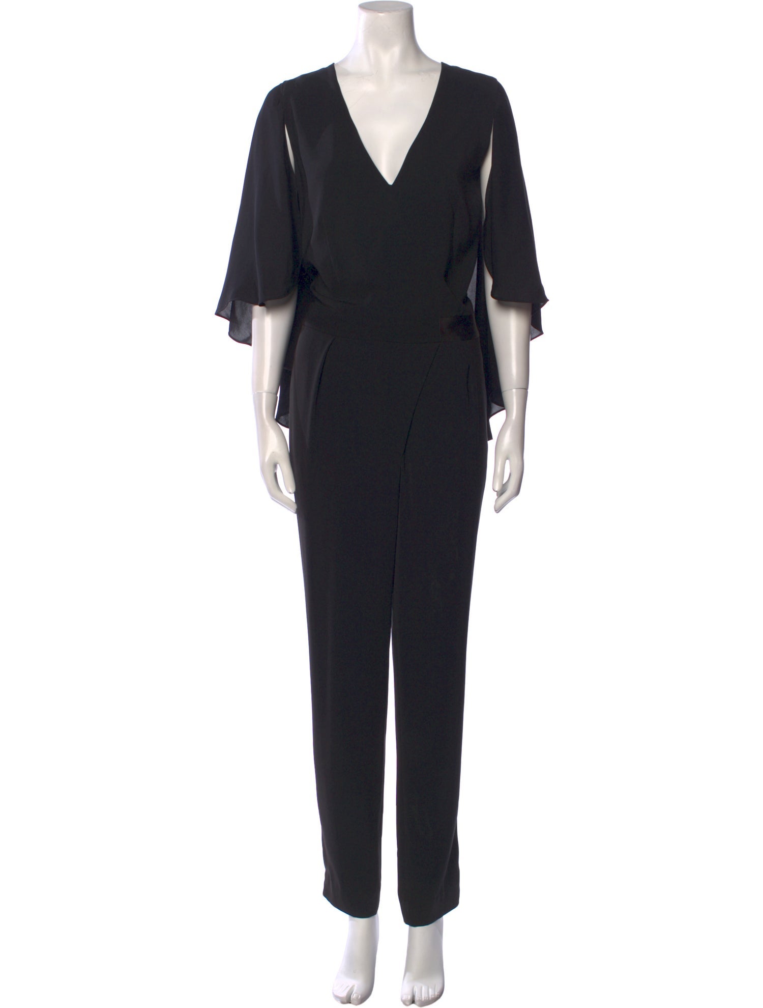 Halston V-Neck Jumpsuit
