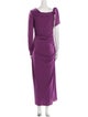 Halston Cowl Neck Long Dress