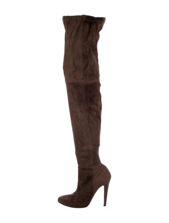 Halston Suede Sock Boots