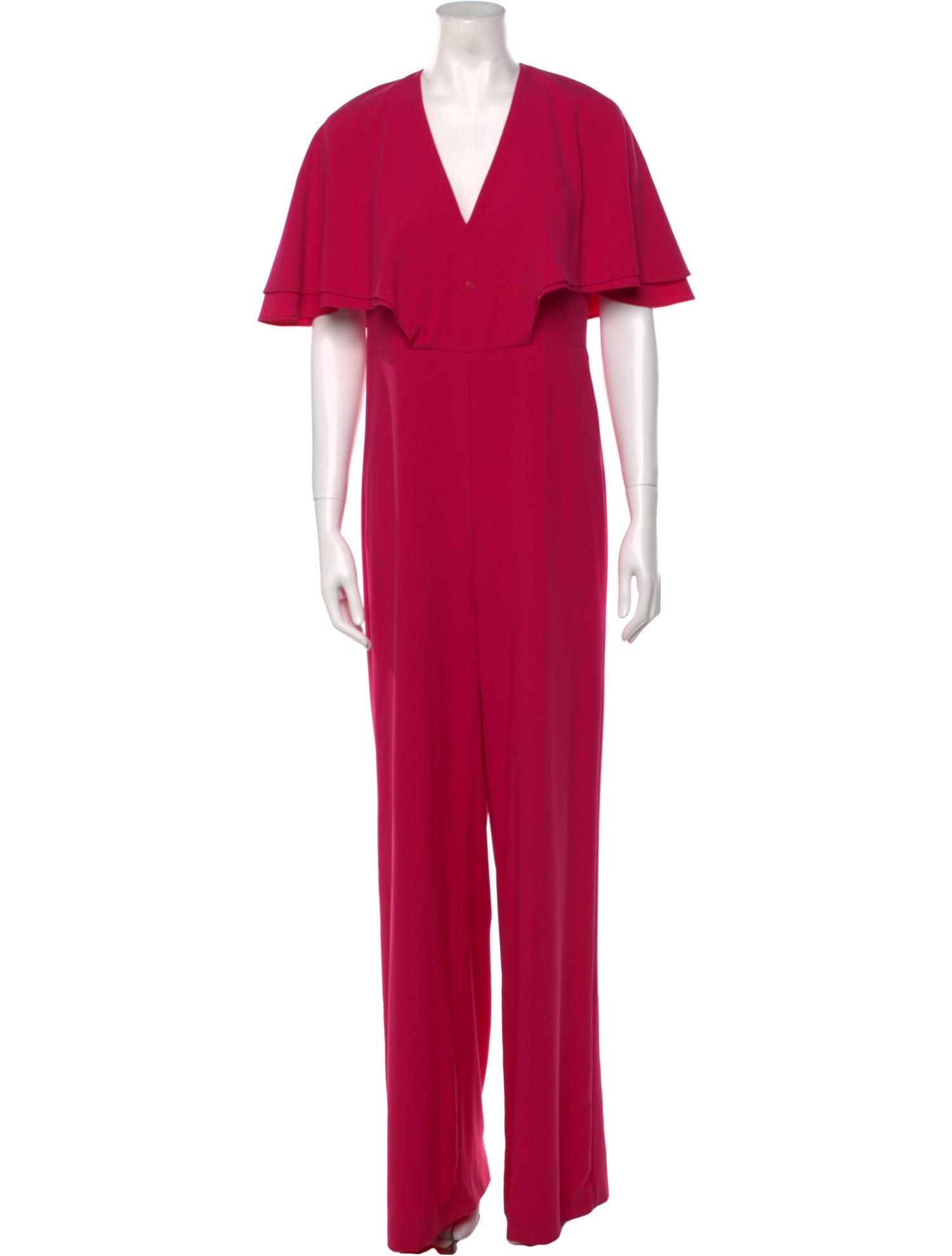 Halston V-Neck Jumpsuit