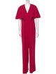 Halston V-Neck Jumpsuit
