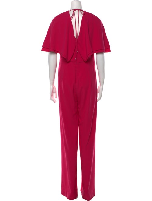 Halston V-Neck Jumpsuit