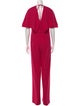 Halston V-Neck Jumpsuit